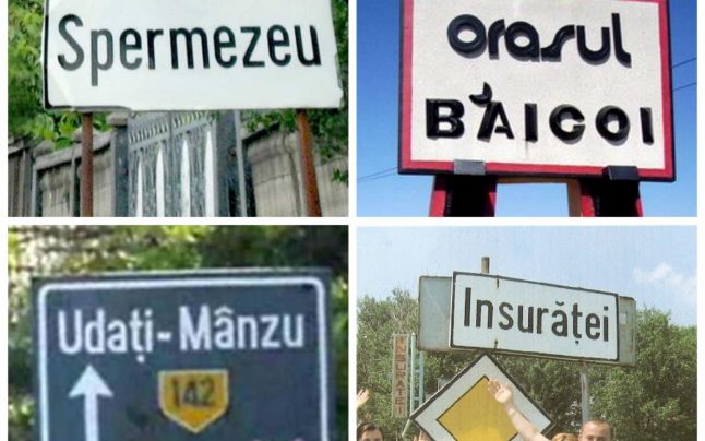 Denumiri ciudate şi amuzante de localităţi din România
